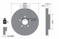2X Pagid Bremsscheibe 55771NC FüR Opel Astra B16 Sports Tourer Ampera F17 Turbo