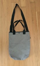 Rickshaw Bagworks City Bag Tote Herringbone w Purple Liner MADE IN USA