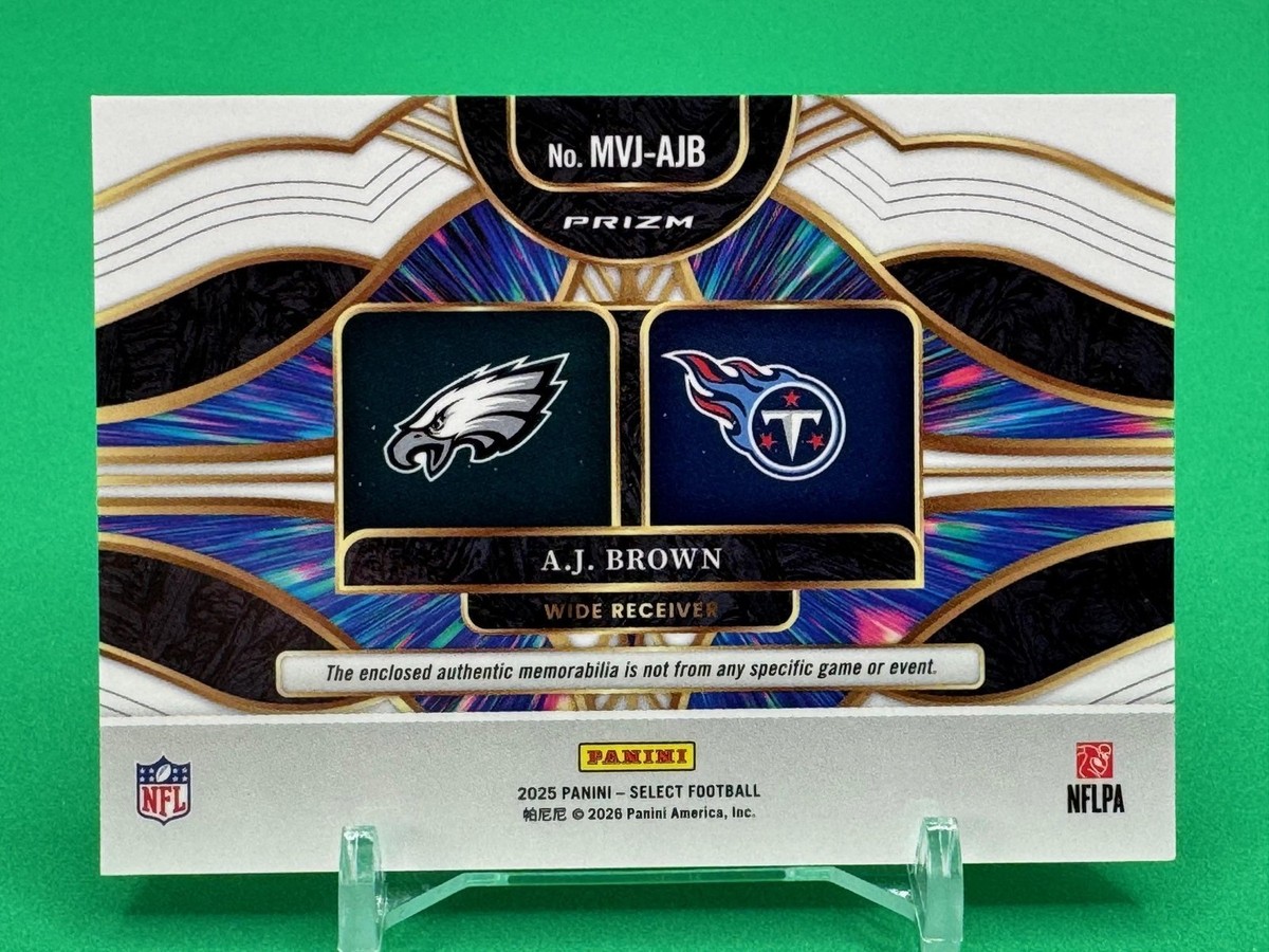 2025 Panini Select #MVJ-AJB A.J. Brown Multiverse Jerseys Blue