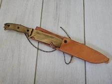 Busse Combat Custom Shop Hellrazor 2 Knife with Custom Leather Sheath