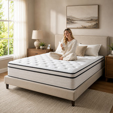 12/14 Inch Twin Full Queen King Mattress in a Box Gel Memory Foam Pocket Spring