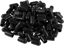 100pcs Rubber End Caps 6mm14-inch Id Vinyl Round Tube Bolt Cap Cover Screw 100pcs Rubber End Caps 6mm14-inch Id Vinyl Round Tube Bolt Cap Cover Screw