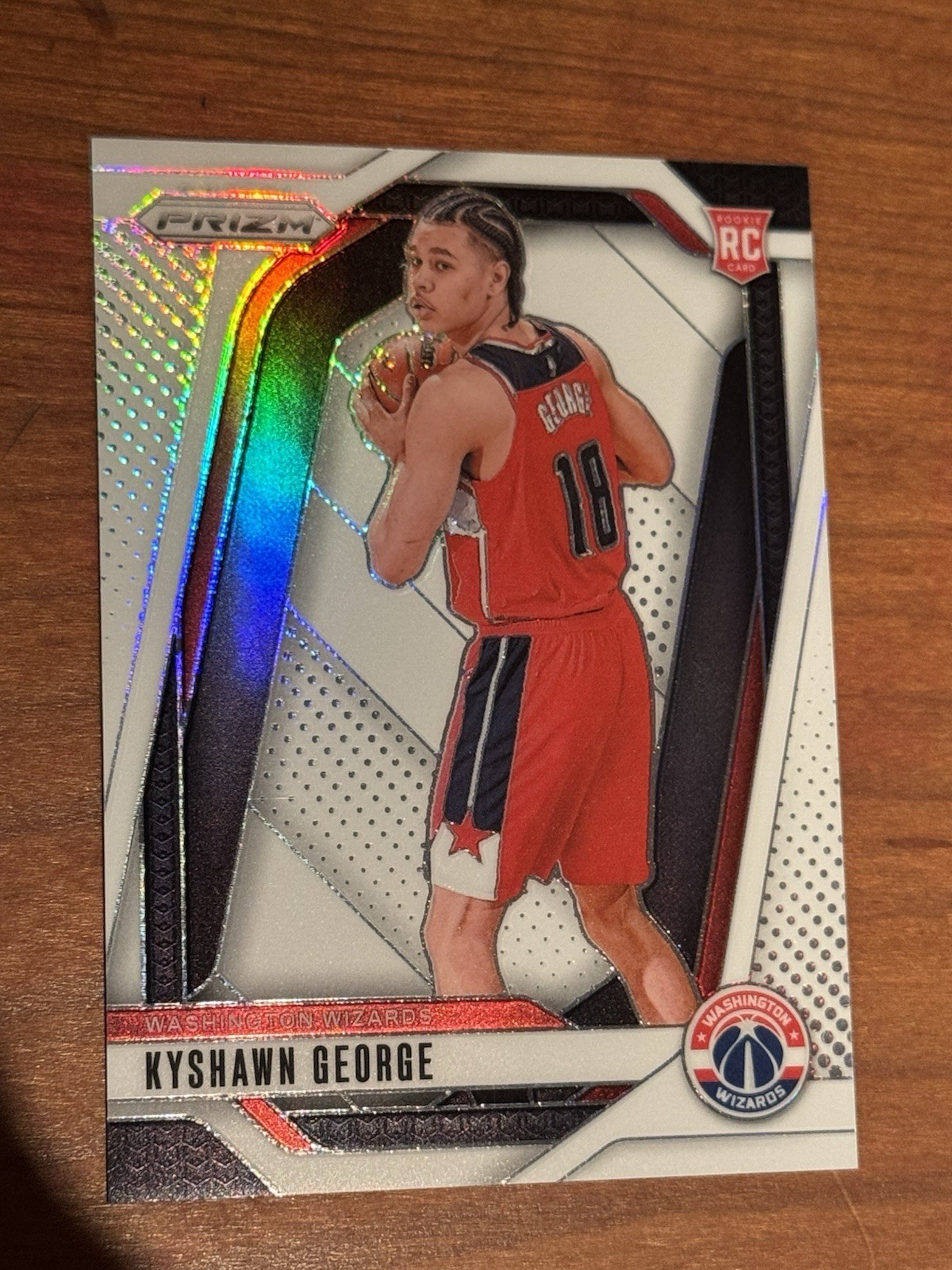 2024-25 Panini Prizm - Kyshawn George #257 White Prizm /175 (RC)