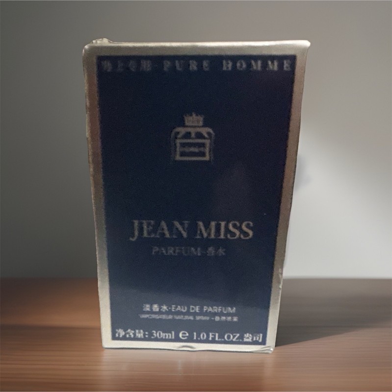 JEAN MISS Nero Pure Homme Eau de Parfum Spray, Regular Size 1.0 fl oz