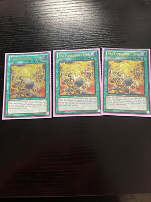 Konami Yu-Gi-Oh! Fire Formation - Tenki AP03-EN003 Ultimate Rare Spell Card x3