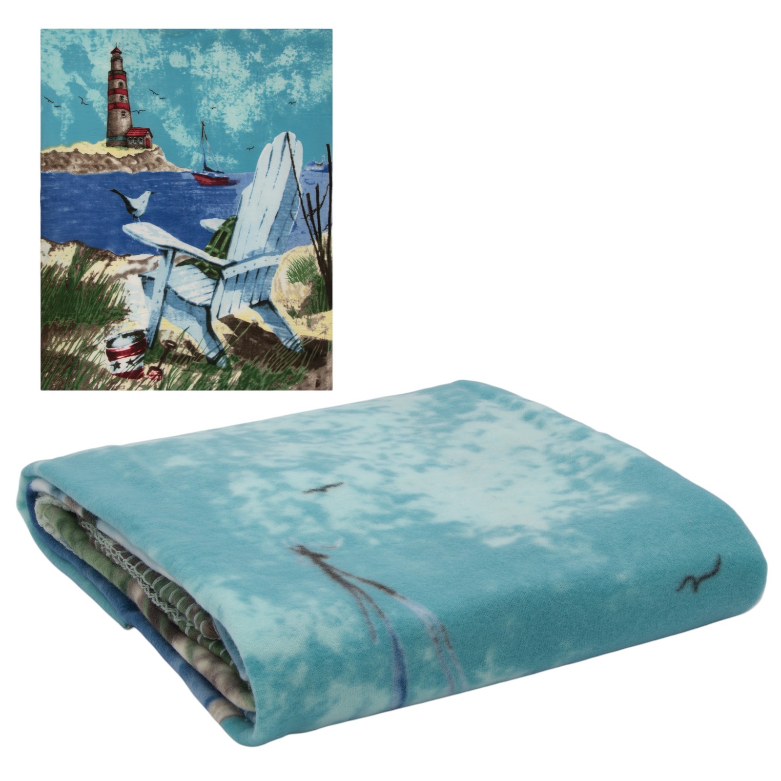 In Blue And White, 48 X 102 In