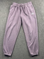 The North Face Womens M Half Dome Fleece Sweatpants Pull On Drawstring Mauve