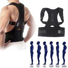 Adjustable Posture Corrector Low Back Support Shoulder Brace Belt For Men Women