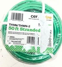 Cerrowire 50 ft. 8 Gauge Green Stranded Copper THHN Wire