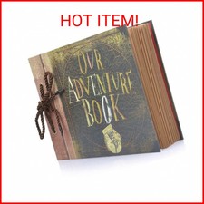 Scrapbook Photo Album Our Adventure Book - DIY Handmade Album Scrapbook Movie Up