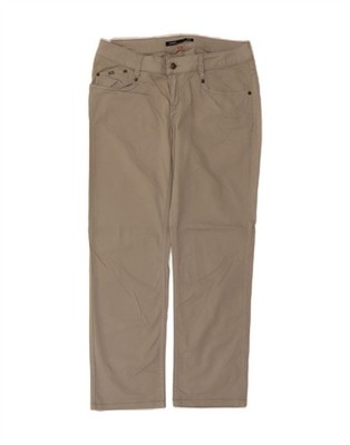 ICEBERG Damen Sydney Straight Freizeithose W28 L28 beige Baumwolle CO10