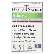 Allergy, Organic Plant Medicine, Maximum Strength, 0.34 fl oz (10 ml)