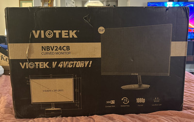 NEW SEALED Viotek 24'' LED Curved Monitor 75Hz 1080p 8ms VGA, HDMI NBV24CB