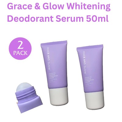 Grace & Glow Smooth Whitening Deodorant Serum Roll on For Brightening 50ml - 2's