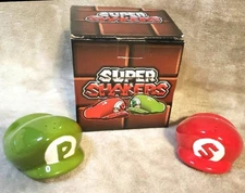 Super Mario Bros. Mario & Luigi Style Salt & Pepper Shakers Geek Fuel Exclusive