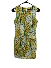 Tommy Hilfiger Womens Floral Back Zip Sleeveless Sheath Dress Size 4 Summer Chic