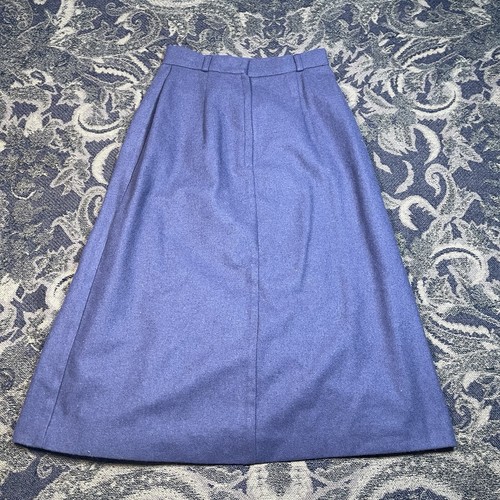 Vtg 80s Int Concepts Wool Skirt Juniors Size 5 Purple Plum Kick Pleated