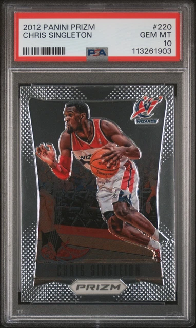 2012 PANINI PRIZM #220 CHRIS SINGLETON PSA 10