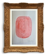 Lucio Fontana Acquerello Su Carta Firmato 1961 , no De Chirico, Burri Guttuso