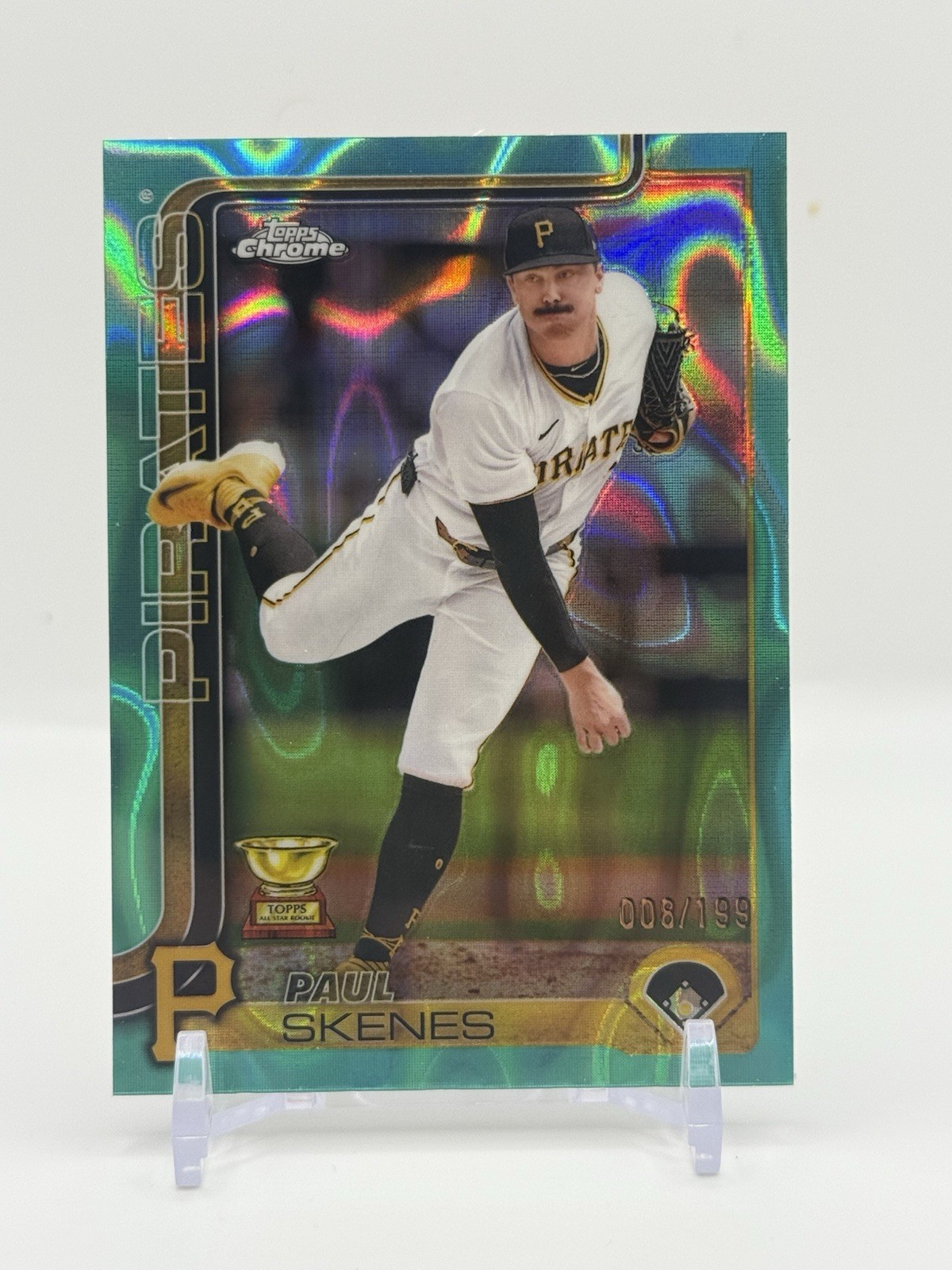 2025 Topps Chrome - Paul Skenes #300 Aqua Lava Refractor /199 Pirates