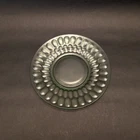 Vintage Anchor Hocking Green Uranium Glass Plate Glows Under 395nm Light