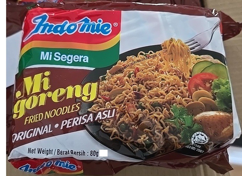 Fideos instantáneos fritos Indomie Mi Goreng sabor especial (original) 85 g (paquete...