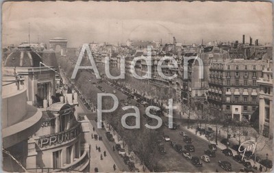 RPPC Avenue Des Champs-Elysees Paris Echt Foto Postkarte