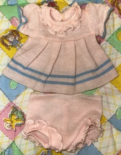 Vintage Jesmar Cabbage Patch Kids Knit Sweater Dress Set