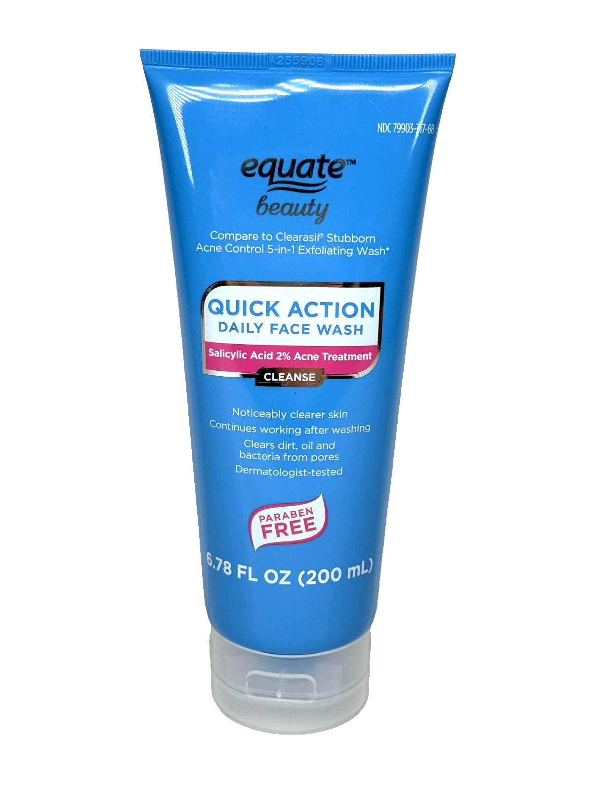 Equate Beauty Daily Face Wash Quick Action Acne Treatment, 6.78 fl oz