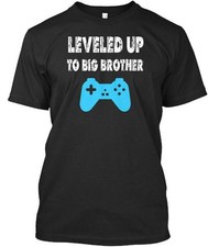 Leveled Up To Big Brother Premium T-Shirt Made in the USA Size S to 5XL