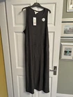 Ex Marks & Spencer Sleeveless Slip Grey Lounge Edit Stretch Night Dress 20 BNWT