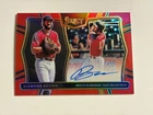 Bryce Eldridge 2025 Select Diamond Action Red Prizm Auto /99 SF Giants