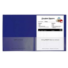 C-Line Products CLI32005 25CT Classroom Connector Folders- Blue
