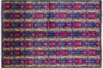 6' 2'' X 8' 10'' William Morris Handmade Wool Rug - P7048