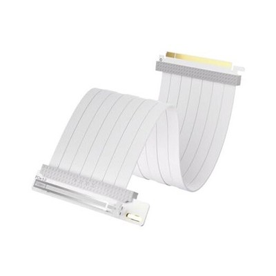  String PCIE 5.0 x 16 Riser Cable 128GB/s Vertical Graphic Card/GPU 200mm White