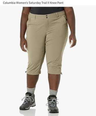 Columbia Women's Saturday Trail II Knee Pant Beige Hiking Outdoor