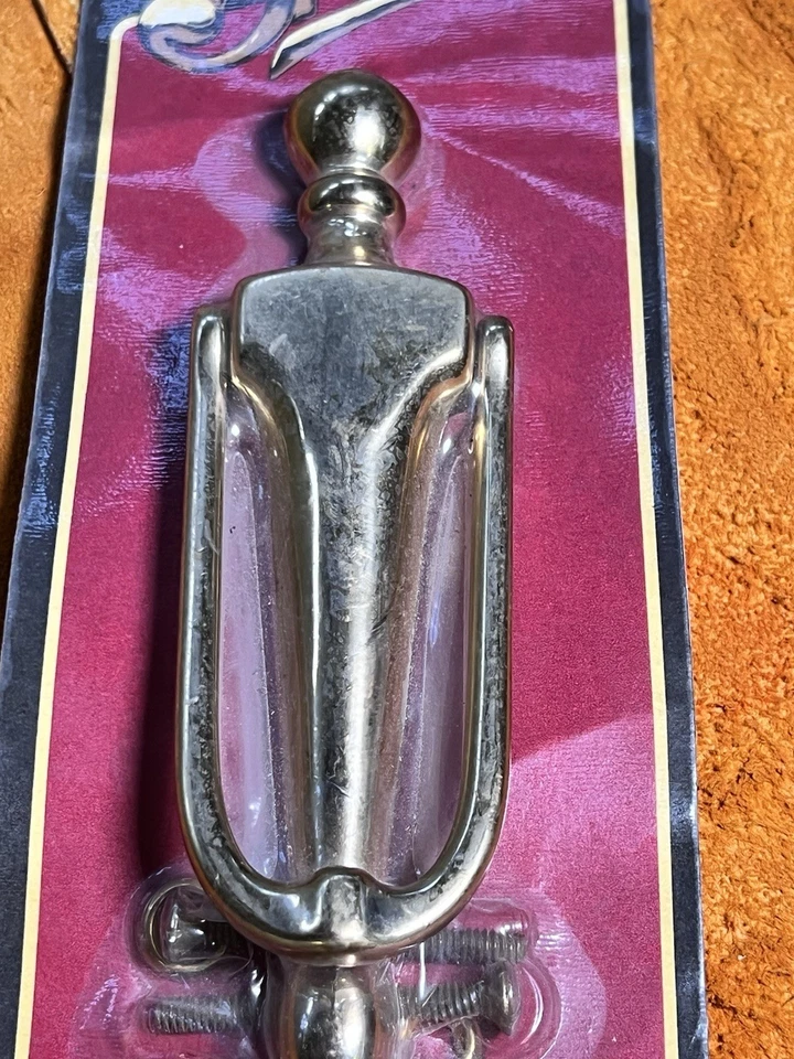 Llamador de puerta de latón artesanal H.B IVES C2-3101-605 ACABADO PULIDO BRILLANTE NUEVO EN CAJA Foto 4 de 4