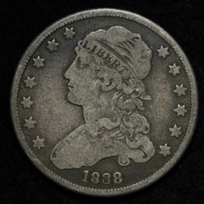 1838 Capped Bust Silver Quarter VF E236 ASUCNM