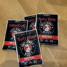 Salty Dog Beef Jerky Original 4 Packs x 30g Dried Meat Protein Snacks sep 26