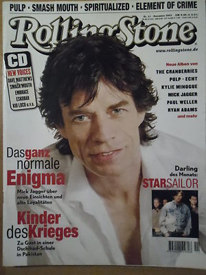 ROLLING STONE 11 - 2001 ** Mick Jagger Starsailor Pulp Smash Mouth Spiritualized
