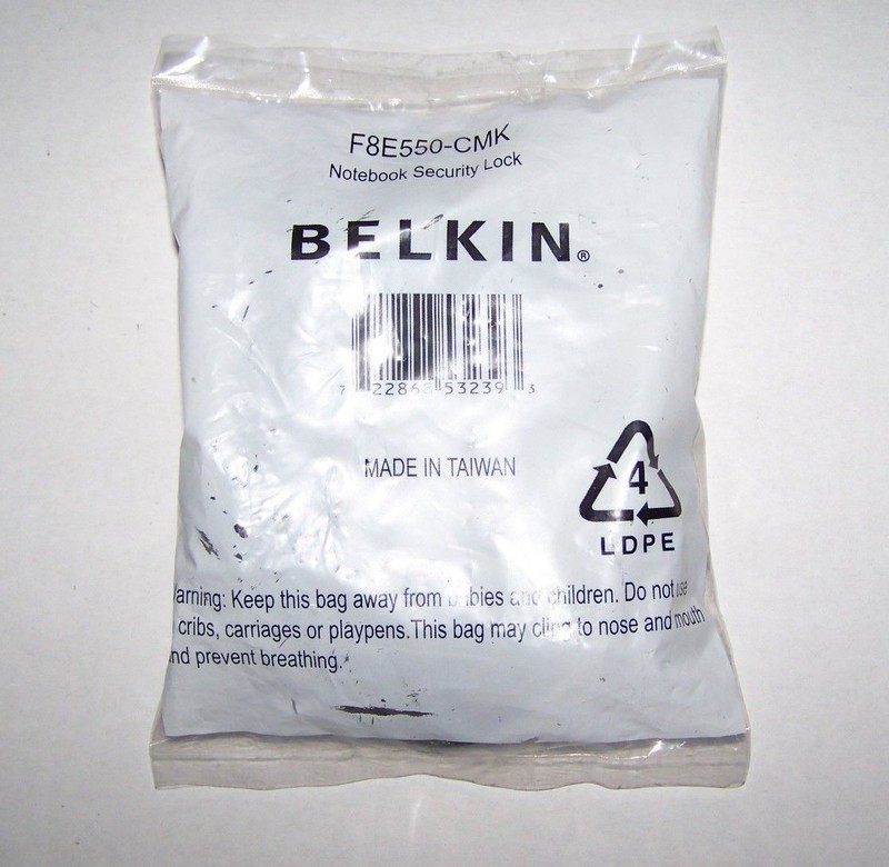 BELKIN NOTEBOOK SECURITY LOCK F8E550-CMK NEW 