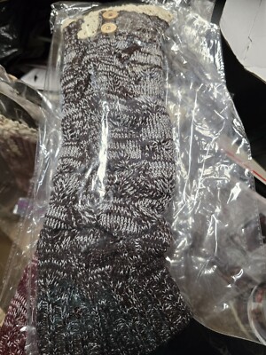 Ladies Brown Leg Warmers ( Lace Top)