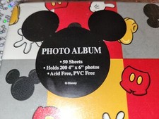 NEW Disney WDW Disneyland Resort Photo Album 50 sheets - holds 200 4x6 Photo