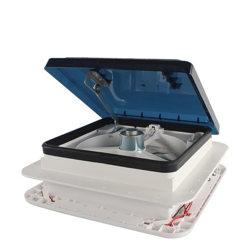 Ventilador de ventilación de techo 12 V cámper furgoneta autocaravana caravana claraboya ventilación con luz LED - Imagen 6 de 12