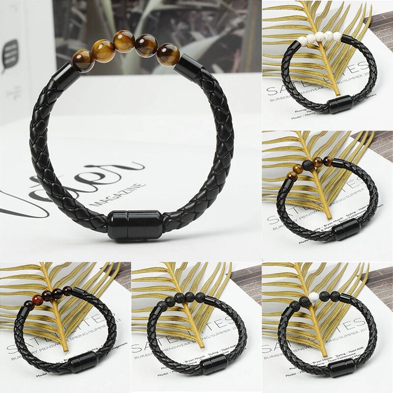 Leather and crystal best sale bracelets