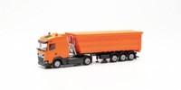 Herpa Lkw Daf Xg+ Stahlrundmulden-Sz Kommunalorange 316941