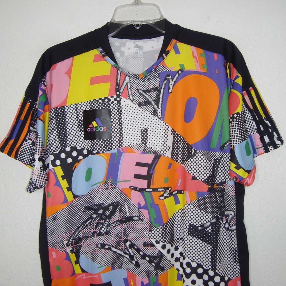 NWOT Adidas Tiro Pride Soccer Jersey Graphic Print BE ONE TOGETHER Size S eBay