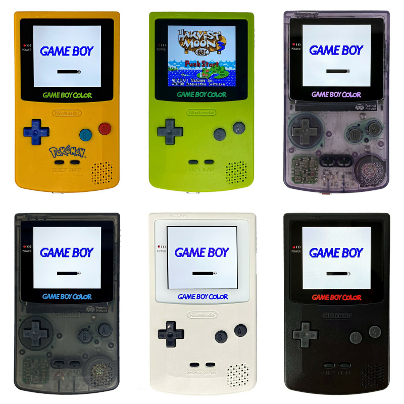 Gameboy Pocket with FunnyPlaying Retro Pixel IPS Backlit Backlight Mod Game  Boy