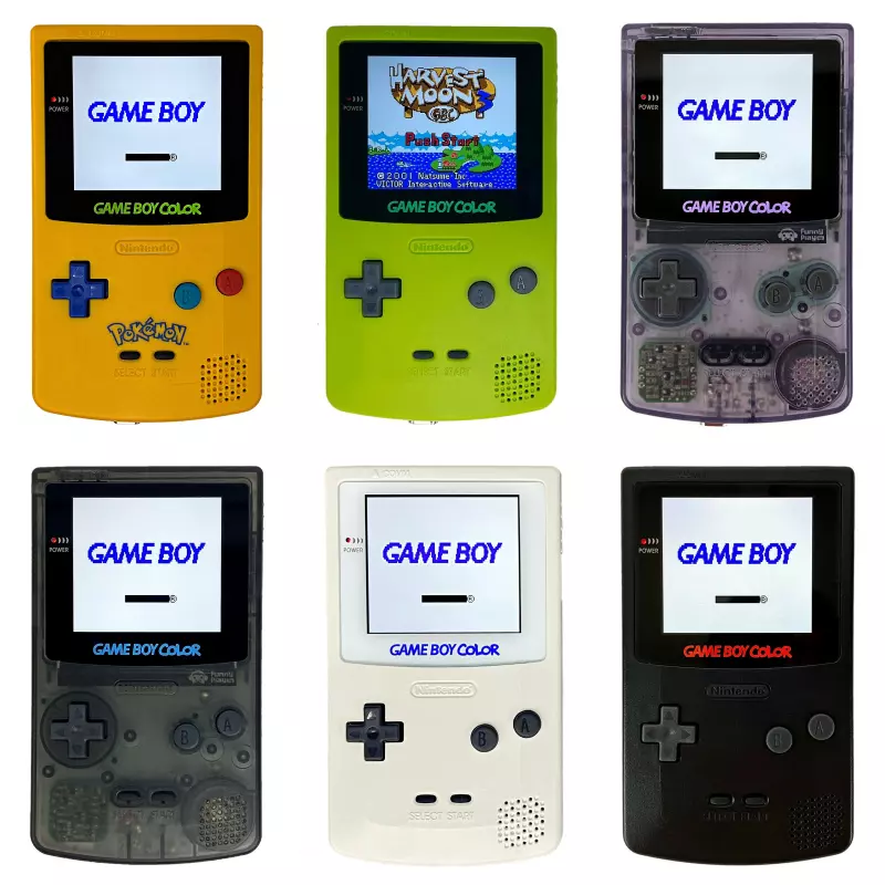 Gameboy Color FunnyPlaying Q5 2.0 XL IPS Console Backlit LCD Screen GBC Game  Boy