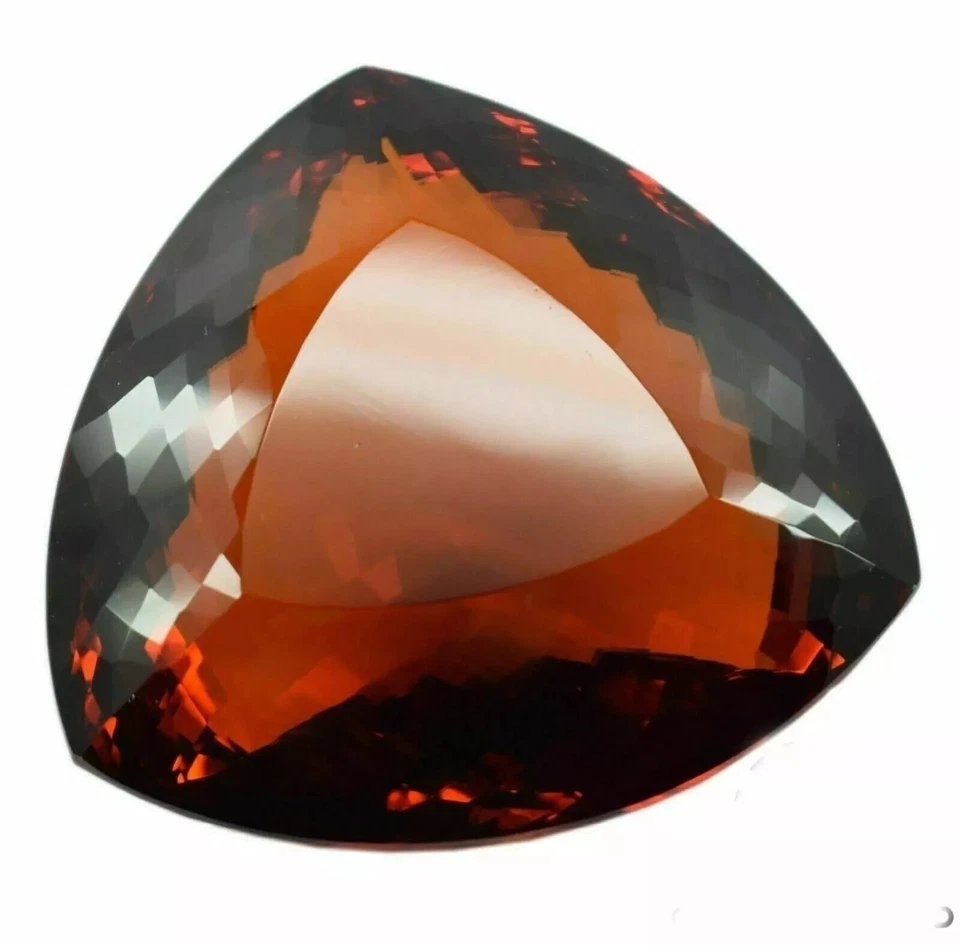 Amarelo escuro AAA enorme citrino natural brasileiro 2000 ct+ trilhão de pedras preciosas de corte - Imagem 3 de 4